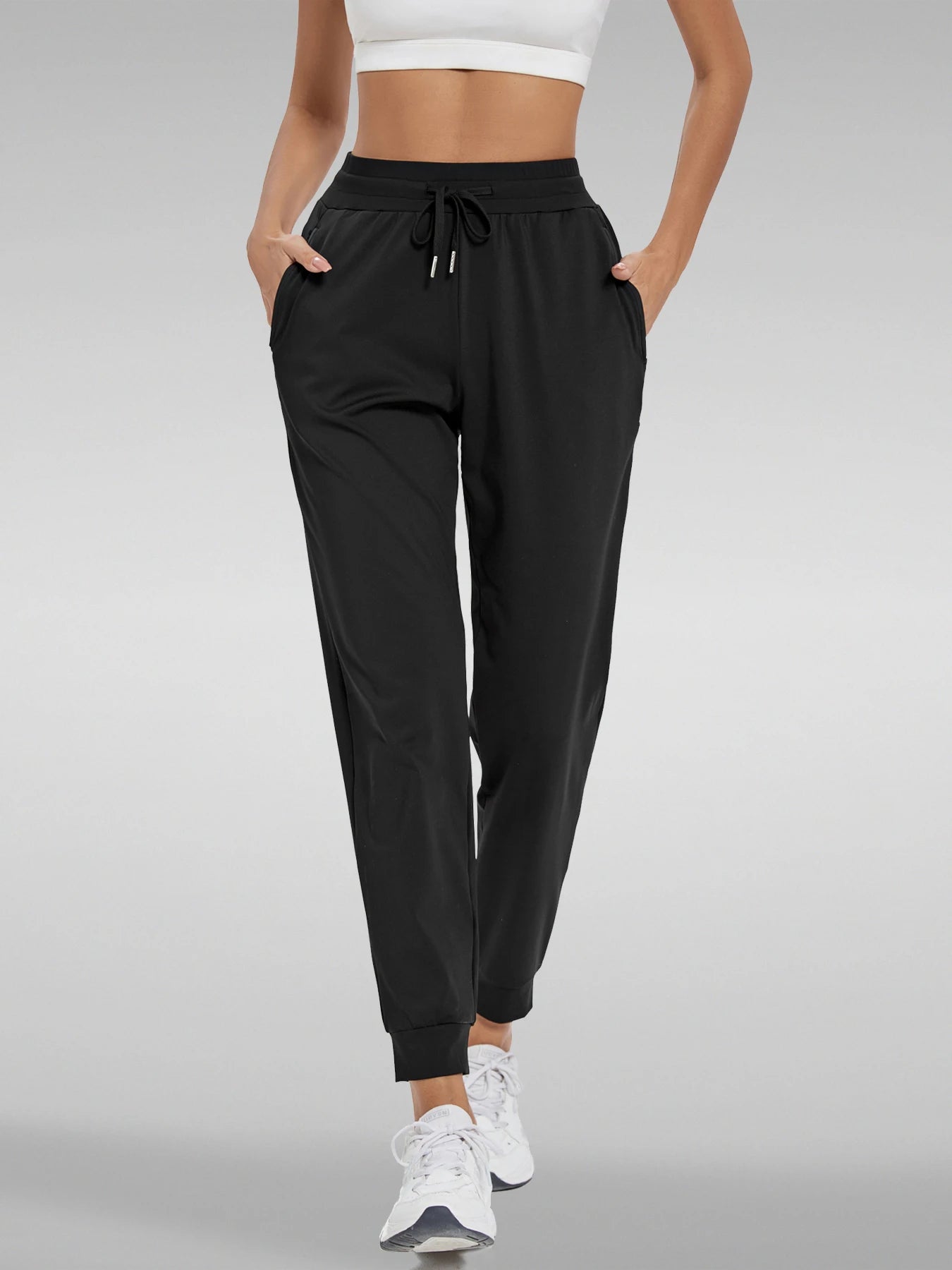Women's Joggers with Pockets High Waisted Athletic Workout Yoga Jogger Pants for Women Sweatpants Comfy Lounge Pants