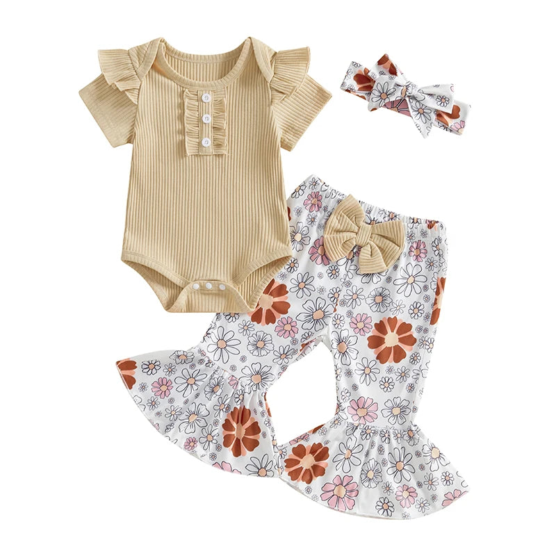 Toddler Girls 3 Piece Outfit Set by NoEnName