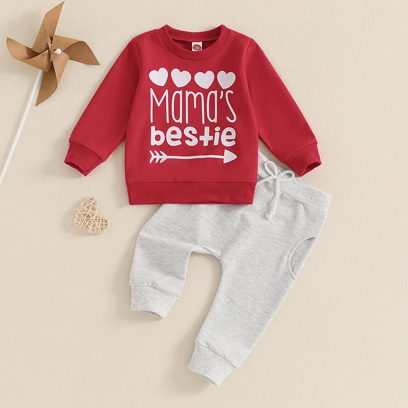 Cute Animal Print Hoodie and Pants Set for Toddlers
