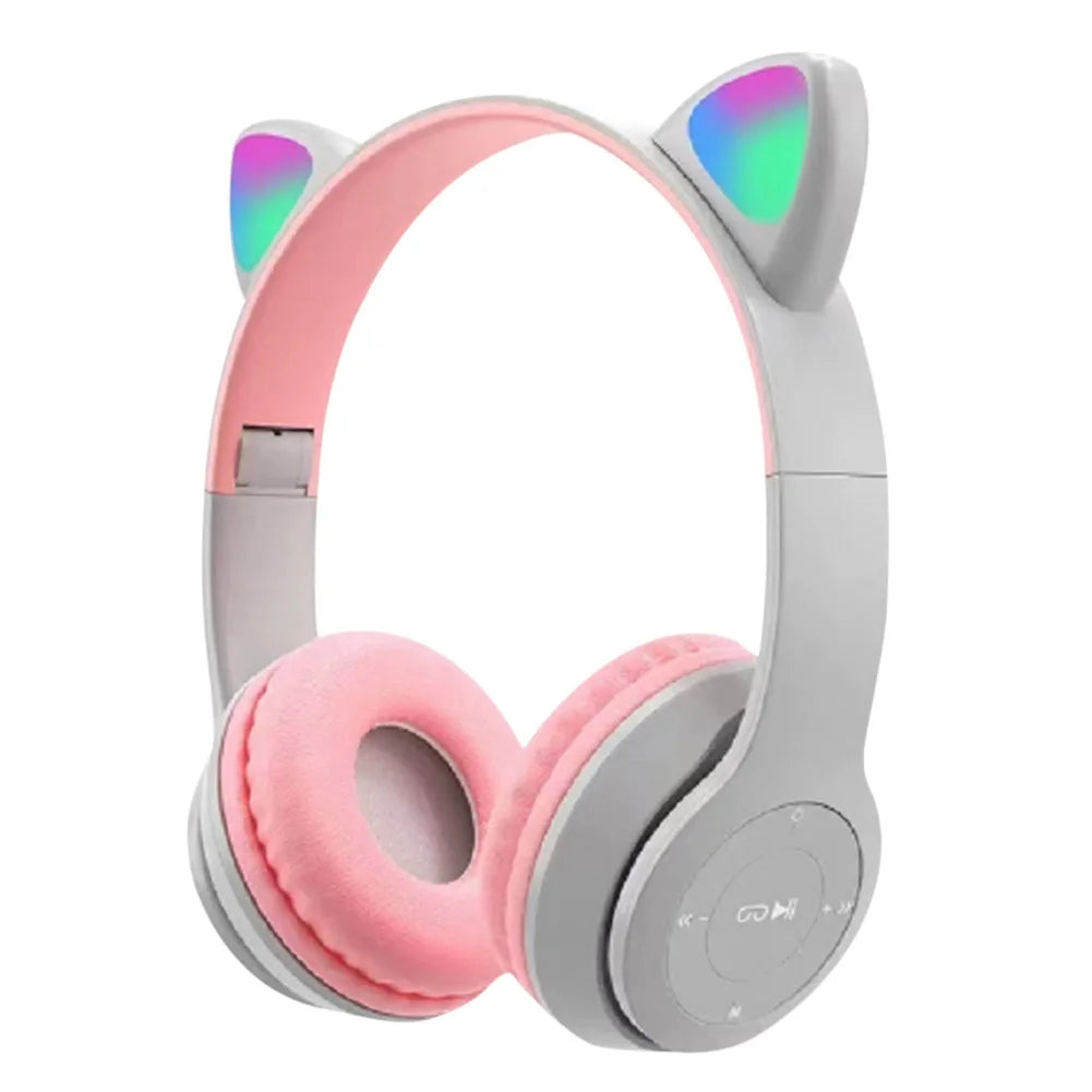 ANENG Wireless Cat Ear Headphones Bluetooth Sports Headset