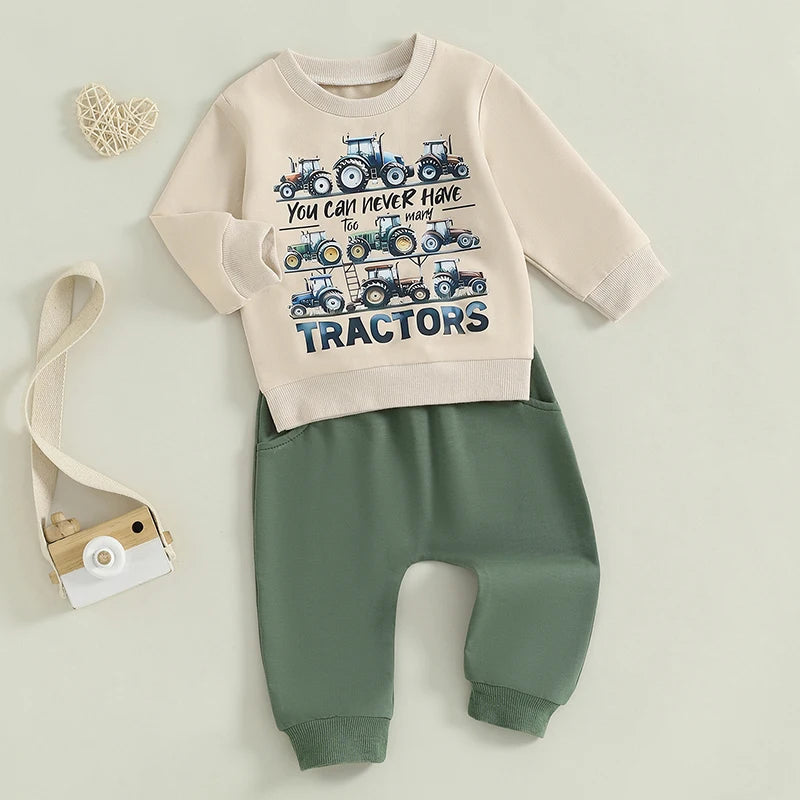 Toddler Boy Dinosaur Hoodie and Jogger Set for Kids