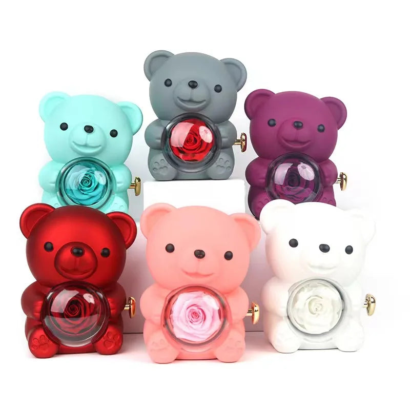 Fashion Hub Zircon Bear Pendant Necklace Gift For Women