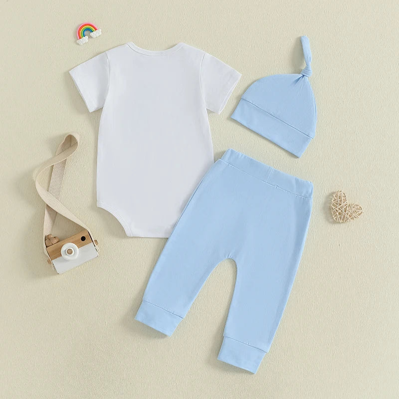 Pudcoco Baby Boys Girls Father's Day Outfit Set