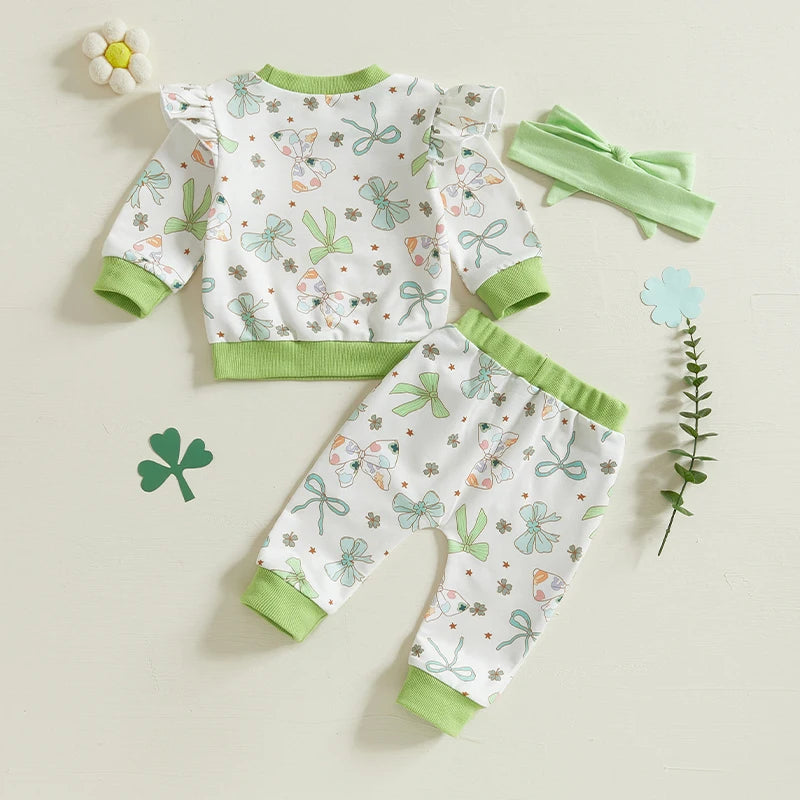 St Patrick's Day Baby Girl Outfit Set by NoEnName