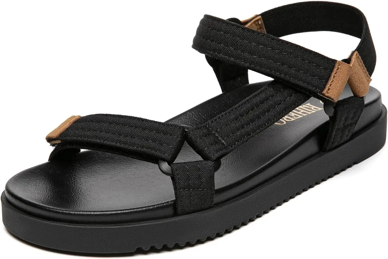 Comfortable Women's Flat Open Toe Sandals with Adjustable Straps