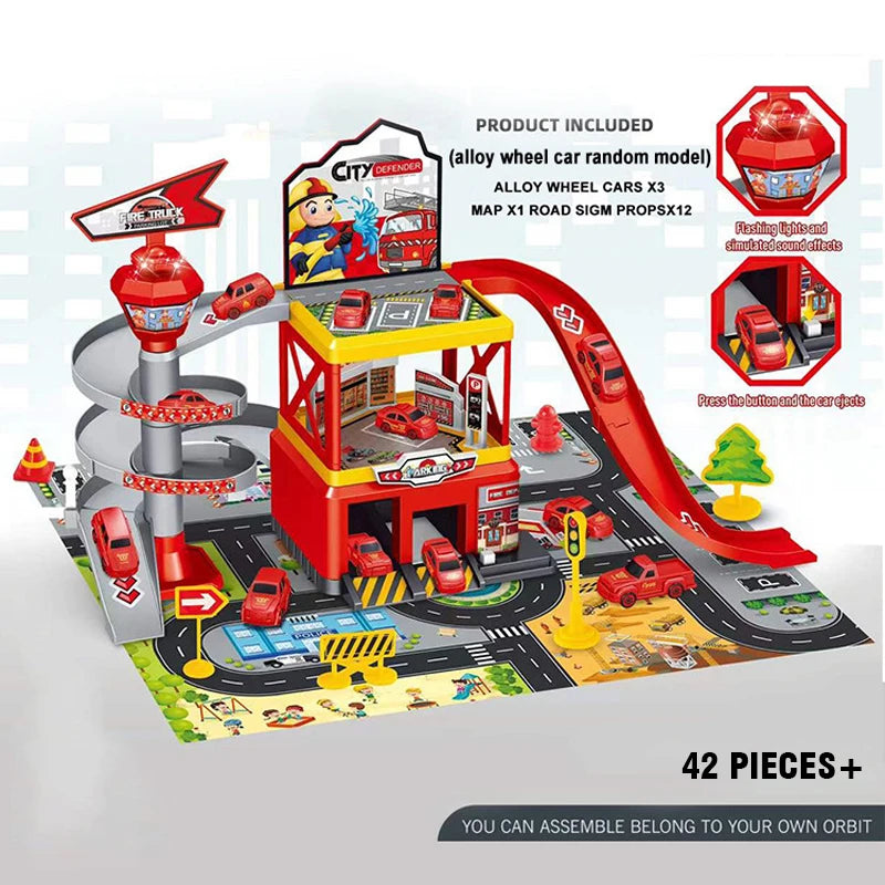 Conusea DIY Rail Car Parking Kit Inertia Racing Track