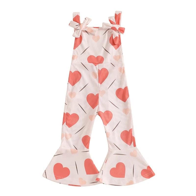 Toddler Girl Floral Romper Set for Summer Beach Fun