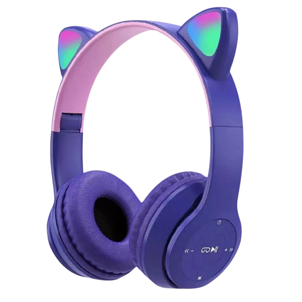 ANENG Wireless Cat Ear Headphones Bluetooth Sports Headset