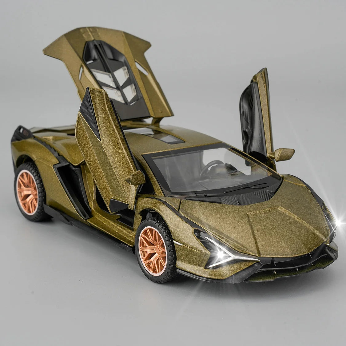 Diecast Alloy Supercar Model With Sound And Lights