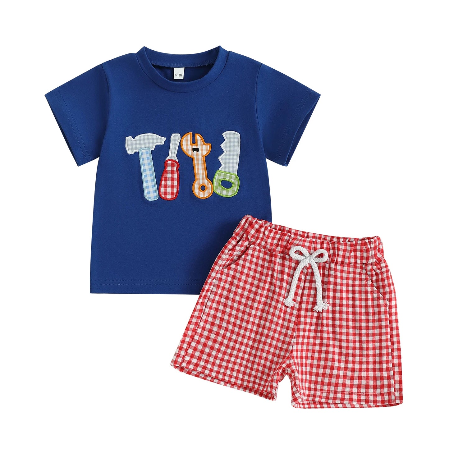 Guangdong CN Baby Boys Summer Outfit Set Animal Embroidery