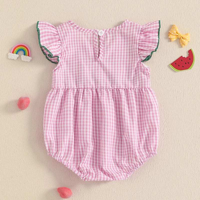 Pudcoco Infant Baby Girl Floral Embroidered Romper Jumpsuit