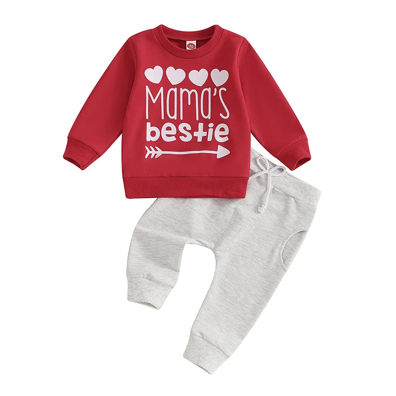 Cute Animal Print Hoodie and Pants Set for Toddlers