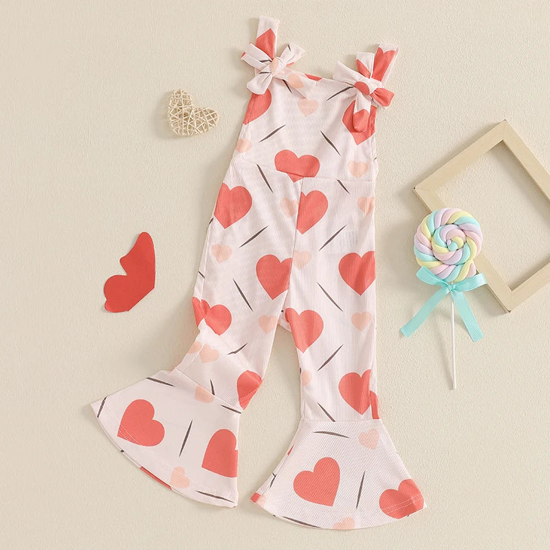 Toddler Girl Floral Romper Set for Summer Beach Fun