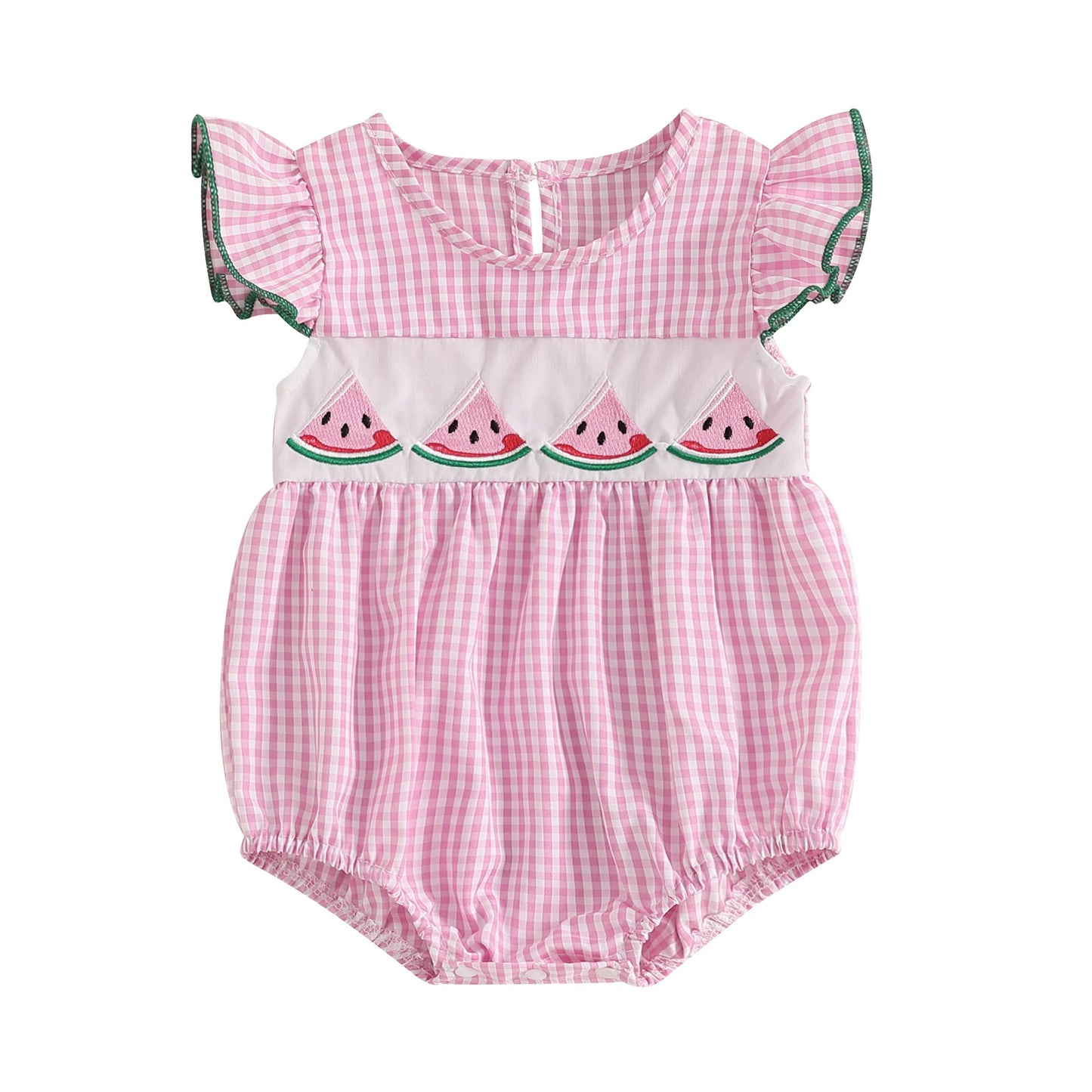 Pudcoco Infant Baby Girl Floral Embroidered Romper Jumpsuit