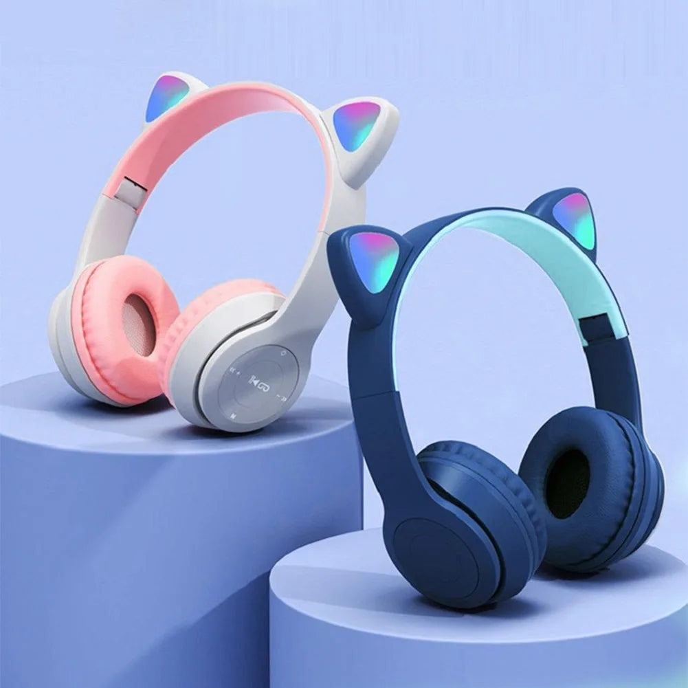 ANENG Wireless Cat Ear Headphones Bluetooth Sports Headset