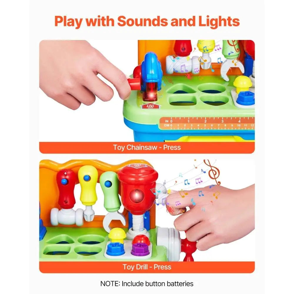 Hign Concerned Musical Toddler Workbench Interactive Learning Toy
