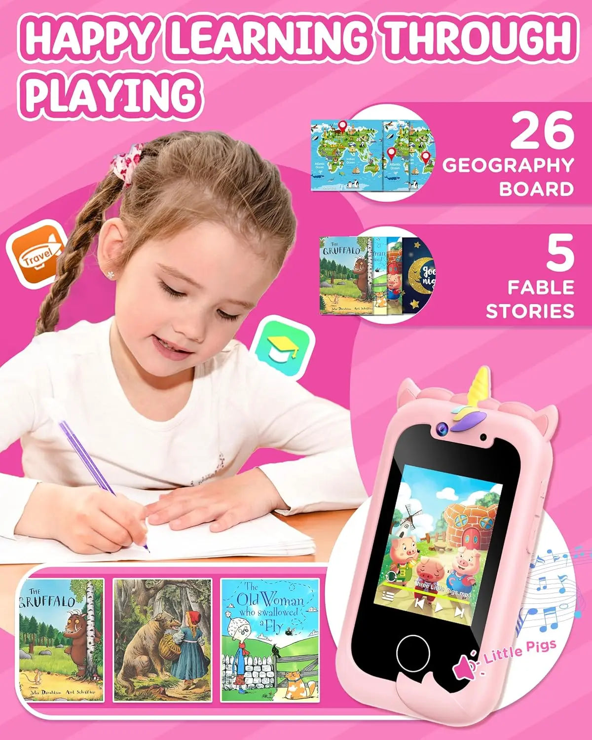 Guangdong Kids Smart Phone Educational Toy Interactive Toddler Phone