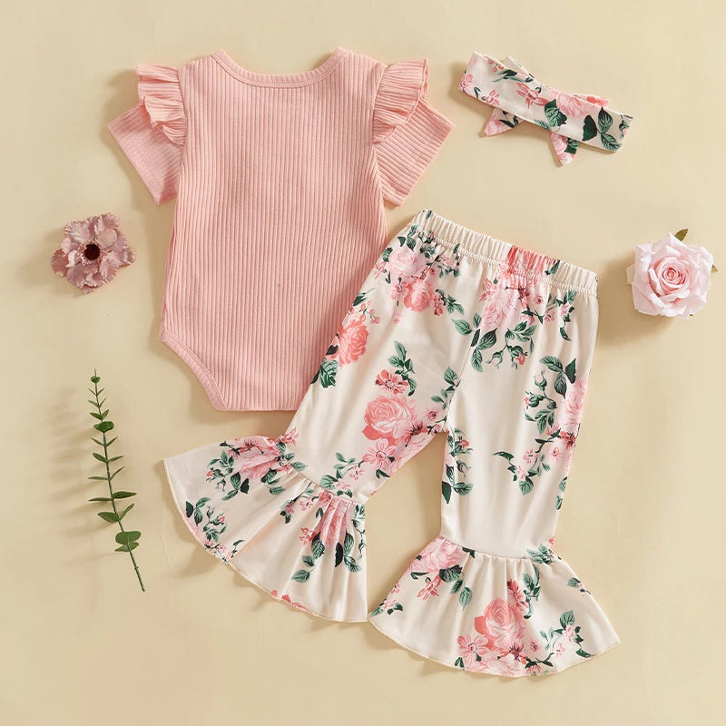 Toddler Girls 3 Piece Outfit Set by NoEnName