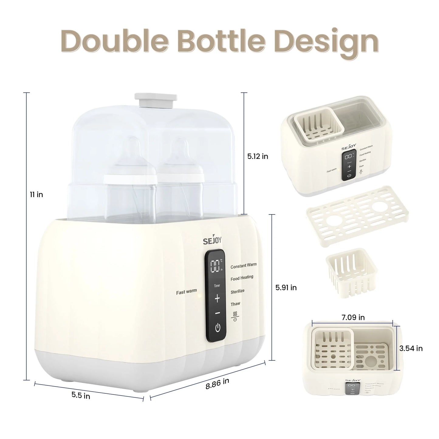 Hign Concerned 6 In 1 Baby Bottle Warmer Steam Sterilizer