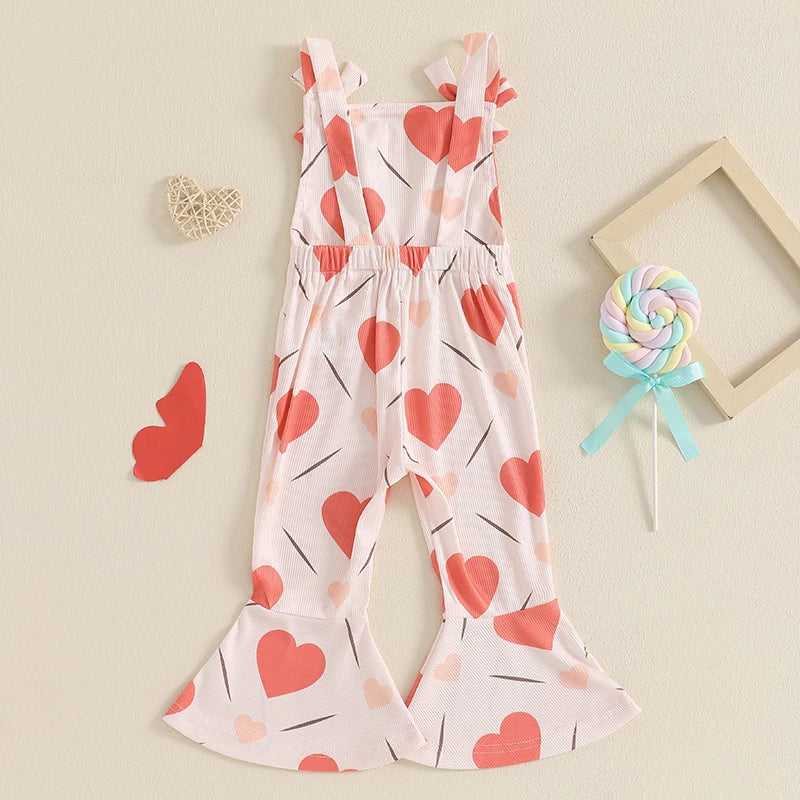 Toddler Girl Floral Romper Set for Summer Beach Fun