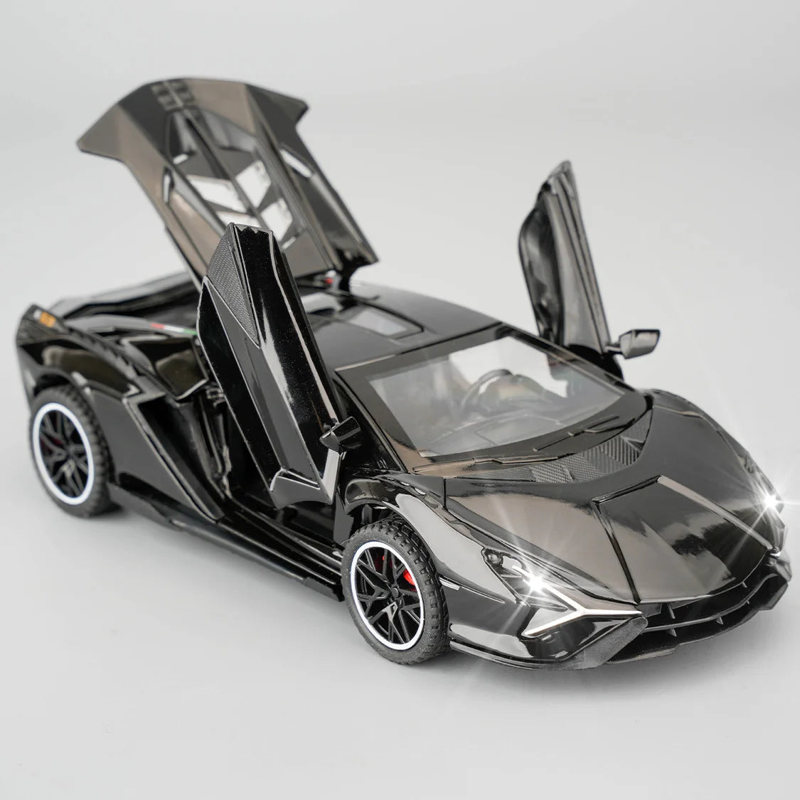 Diecast Alloy Supercar Model With Sound And Lights