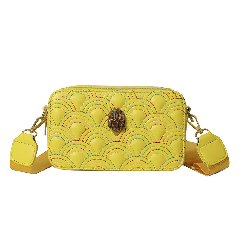 Guangdong Designer Carved Wide Strap Camera Square Crossbody Bag