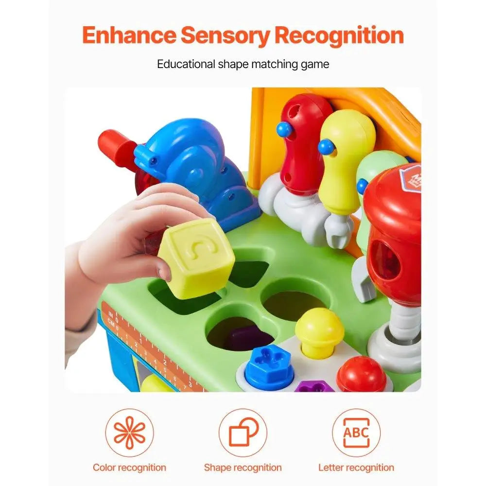 Hign Concerned Musical Toddler Workbench Interactive Learning Toy