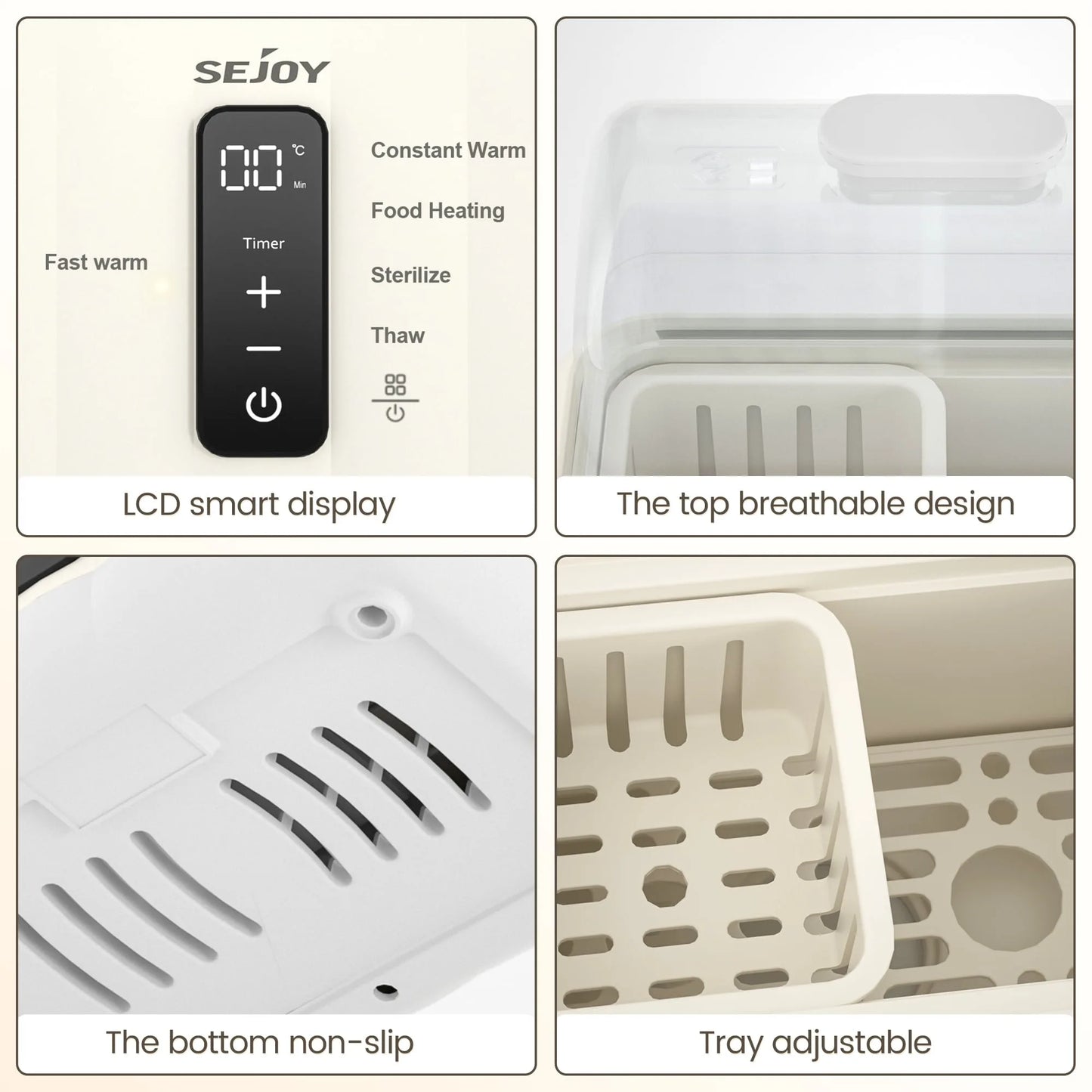 Hign Concerned 6 In 1 Baby Bottle Warmer Steam Sterilizer