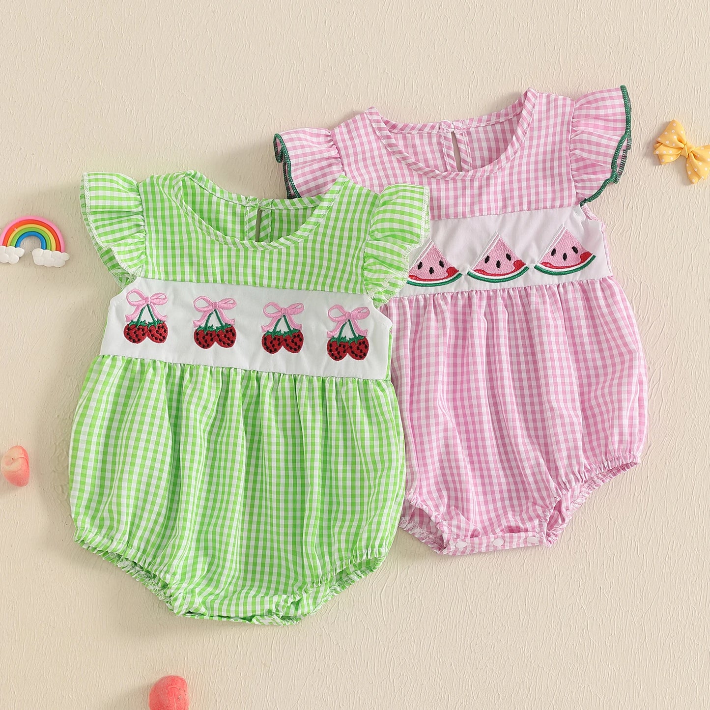 Pudcoco Infant Baby Girl Floral Embroidered Romper Jumpsuit