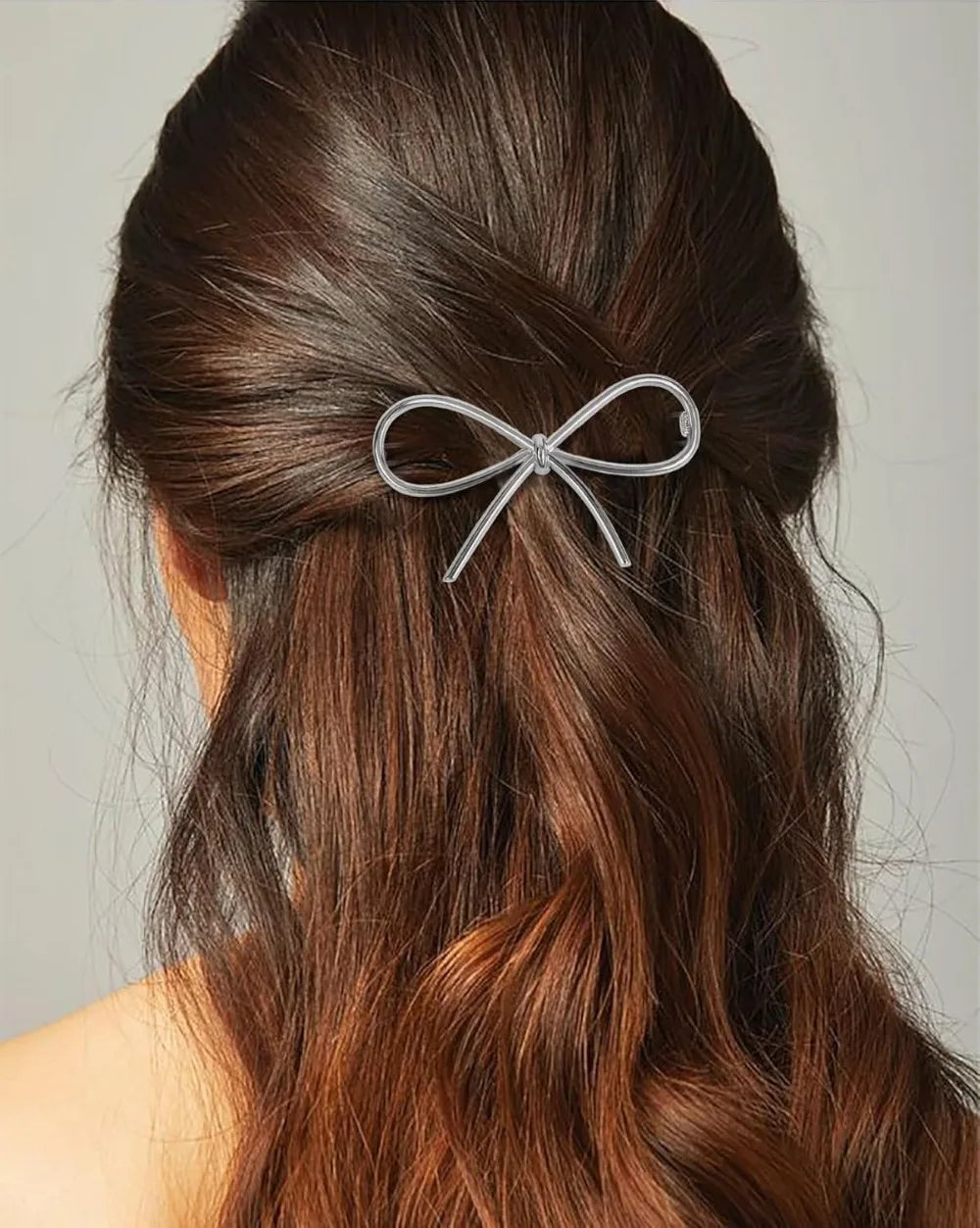 Minimalist Metal Hairpins With Chic Bows Gift For Women
