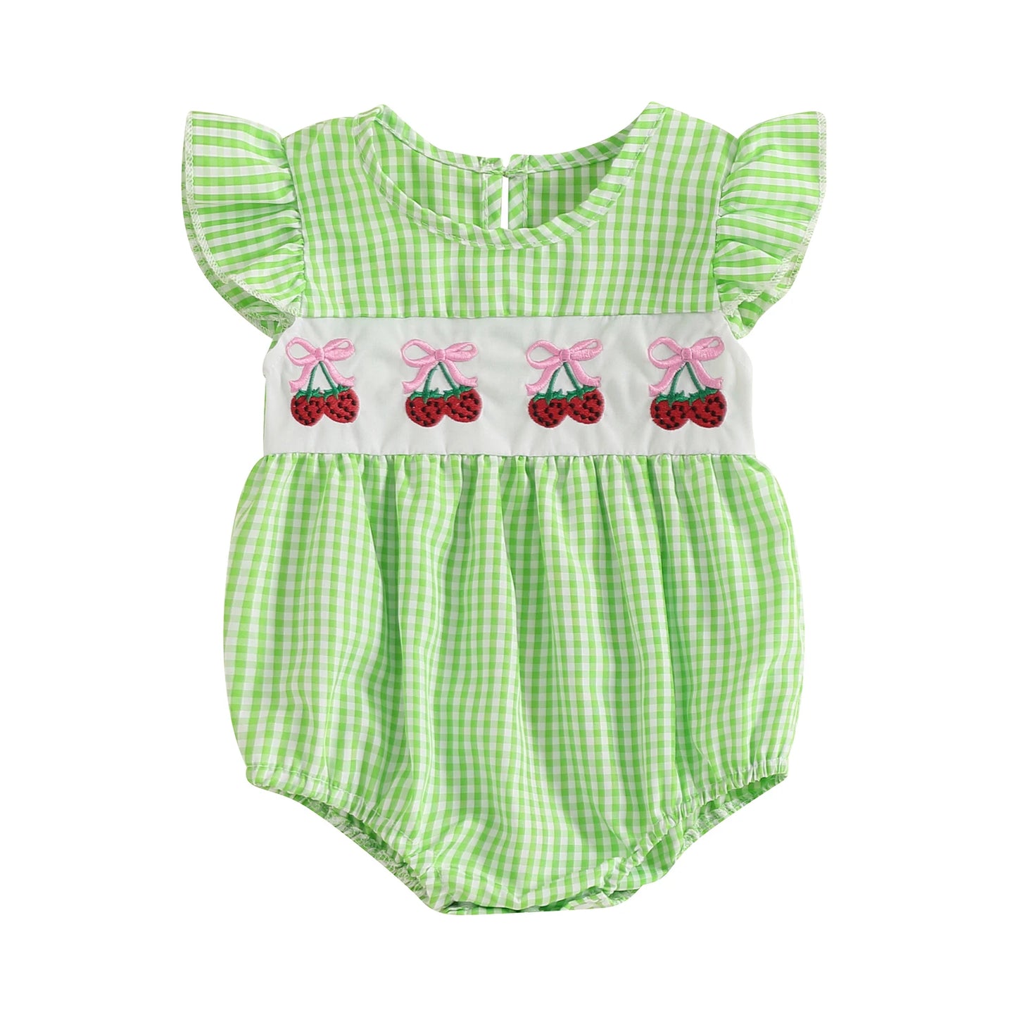 Pudcoco Infant Baby Girl Floral Embroidered Romper Jumpsuit