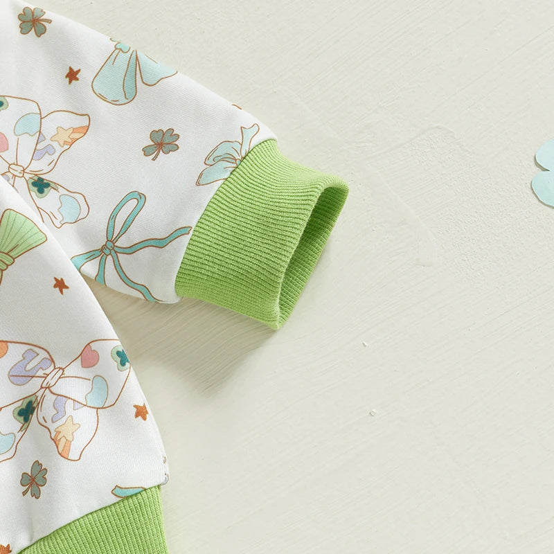 St Patrick's Day Baby Girl Outfit Set by NoEnName