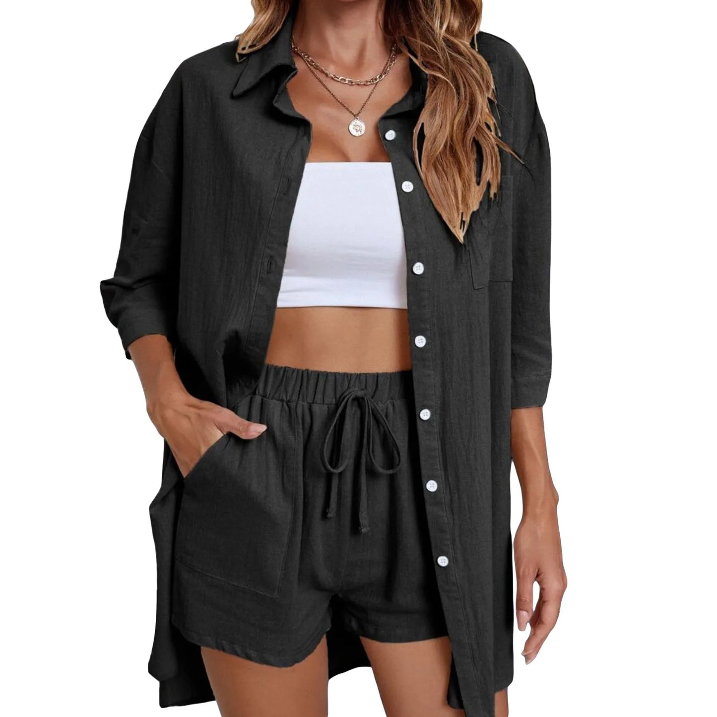 Hirigin Women's Casual 2 Piece Outfits Loungewear Set