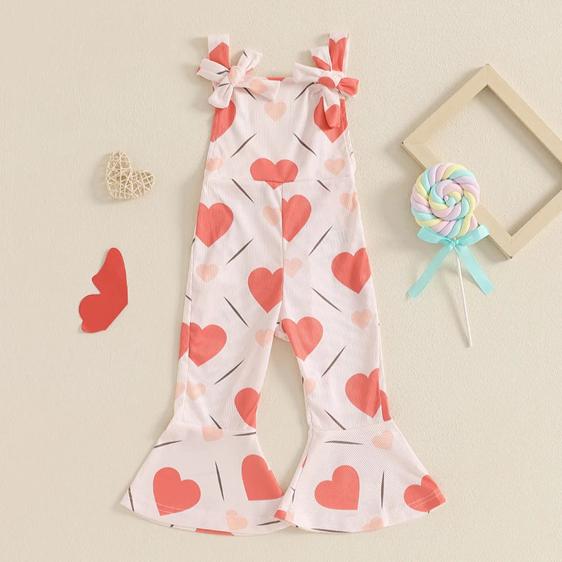 Toddler Girl Floral Romper Set for Summer Beach Fun