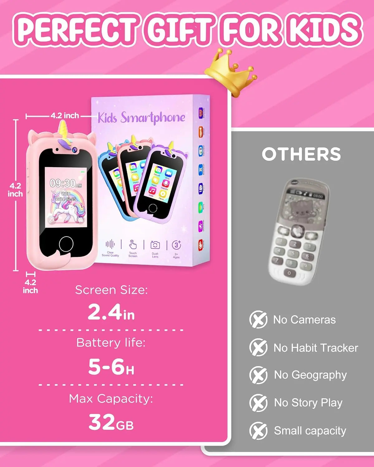 Guangdong Kids Smart Phone Educational Toy Interactive Toddler Phone