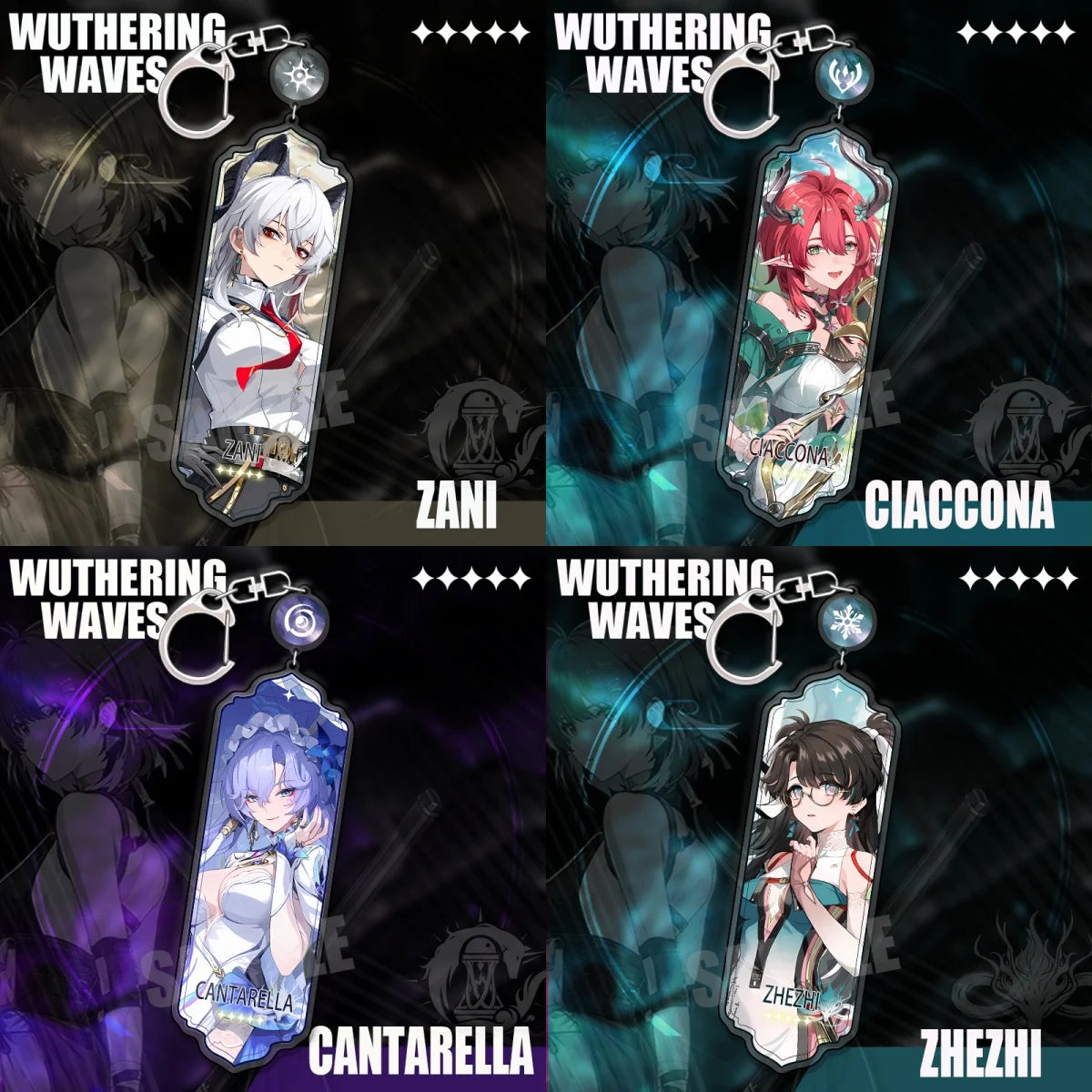 Wuthering Waves Chisa Phrolova Keychain Pendant Anime