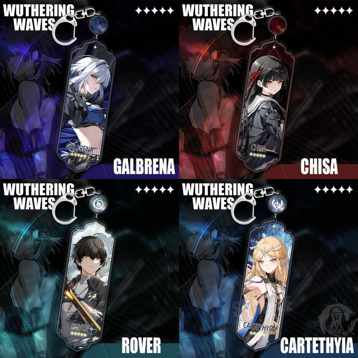 Wuthering Waves Chisa Phrolova Keychain Pendant Anime