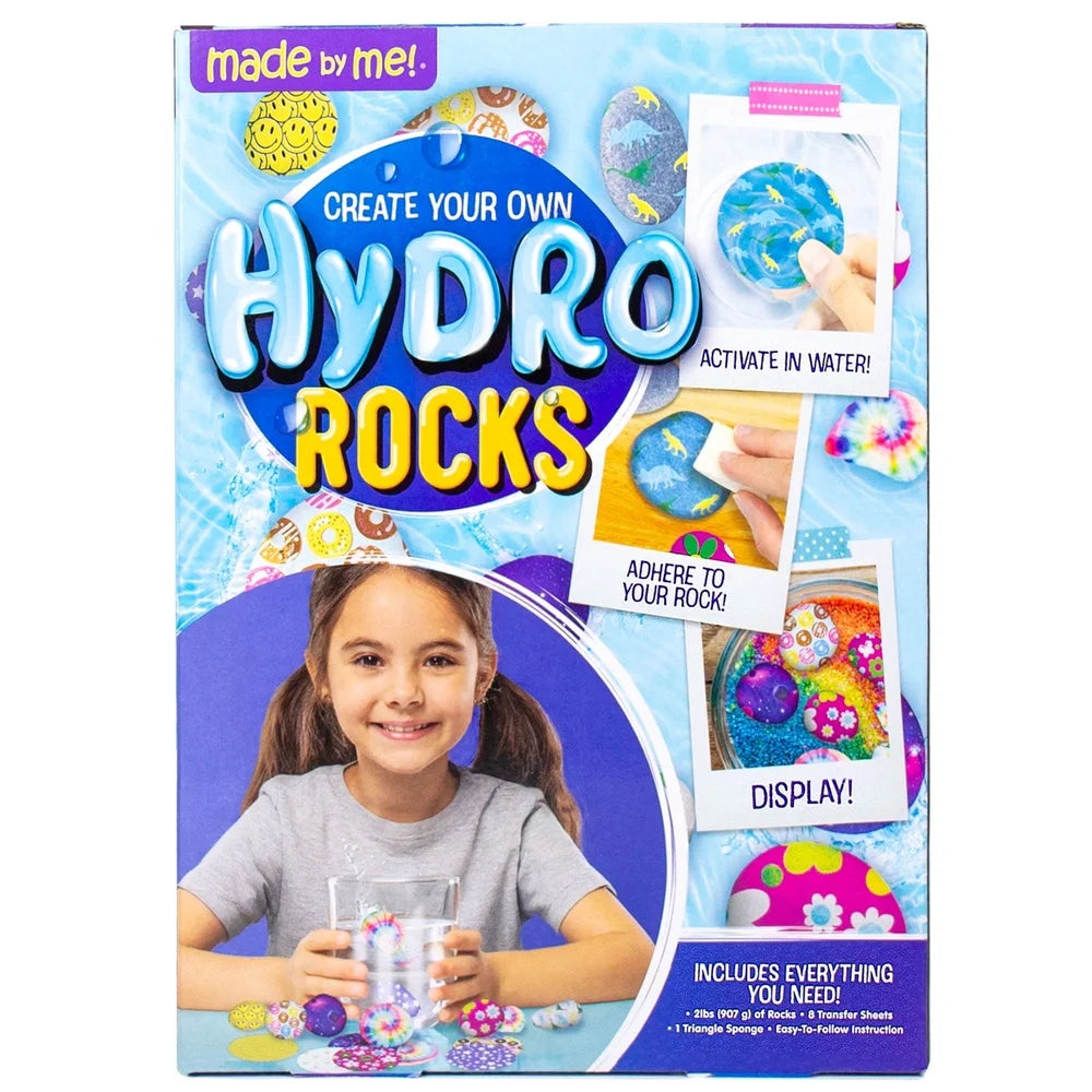 Hydro Dip Rock Art Kit 2lbs Smooth Stones 8 Vibrant Transfer Sheets Creative DIY Activity Kids and Adults