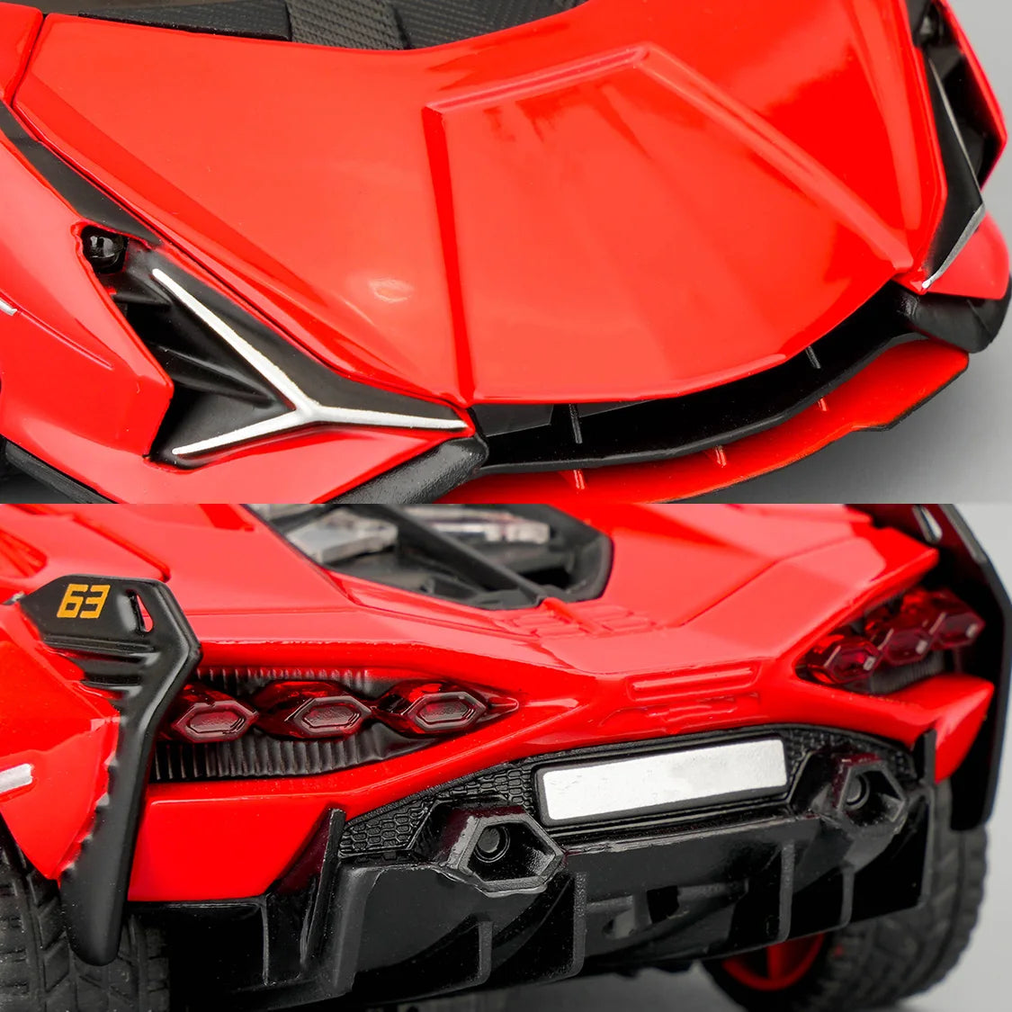 Diecast Alloy Supercar Model With Sound And Lights
