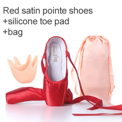 Daydance Satin Pointe Shoes For Ballet Practice Sessions