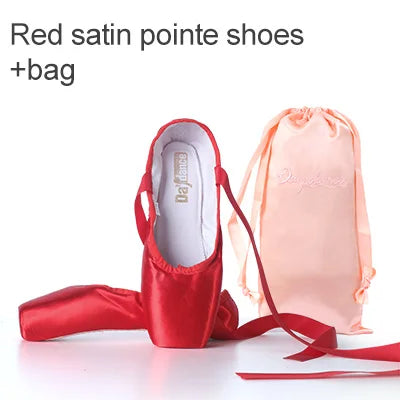 Daydance Satin Pointe Shoes For Ballet Practice Sessions
