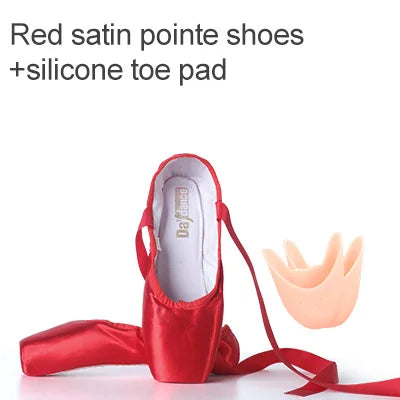 Daydance Satin Pointe Shoes For Ballet Practice Sessions