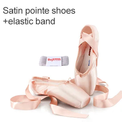 Daydance Satin Pointe Shoes For Ballet Practice Sessions