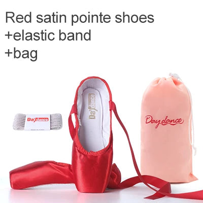 Daydance Satin Pointe Shoes For Ballet Practice Sessions