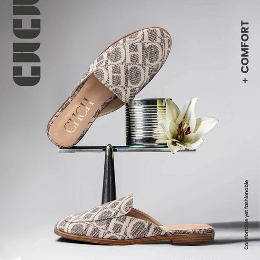 CHCHCN Luxury Summer Womens Slippers Flat Heel Sandals