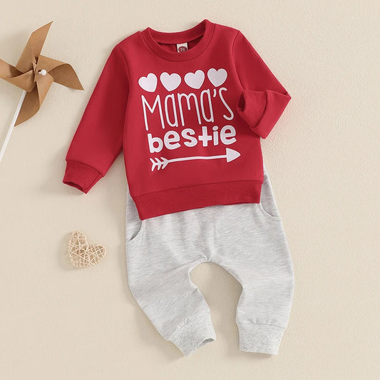 Cute Animal Print Hoodie and Pants Set for Toddlers