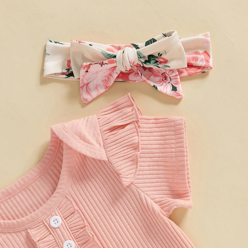 Toddler Girls 3 Piece Outfit Set by NoEnName