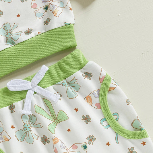 St Patrick's Day Baby Girl Outfit Set by NoEnName