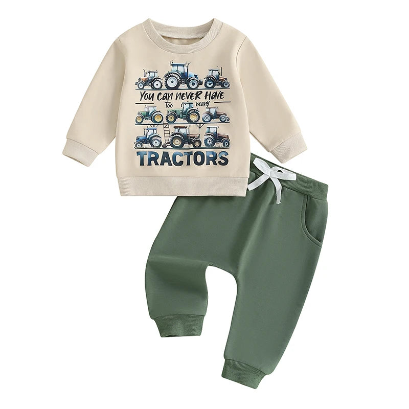 Toddler Boy Dinosaur Hoodie and Jogger Set for Kids