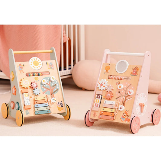 Robotime Robud Wooden Baby Walker Montessori Push Toy for Learning